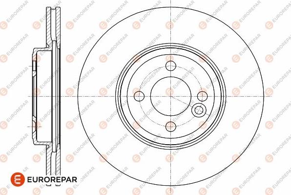 EUROREPAR 1642761180 - Гальмівний диск autocars.com.ua