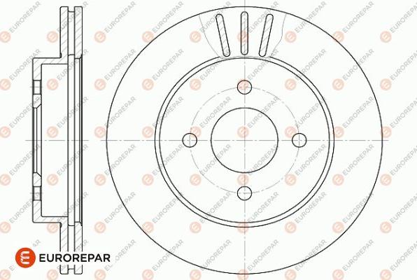 EUROREPAR 1642761680 - Тормозной диск avtokuzovplus.com.ua