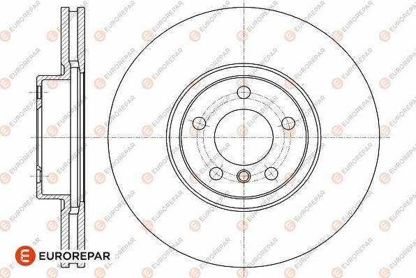 EUROREPAR 1642762280 - Гальмівний диск autocars.com.ua