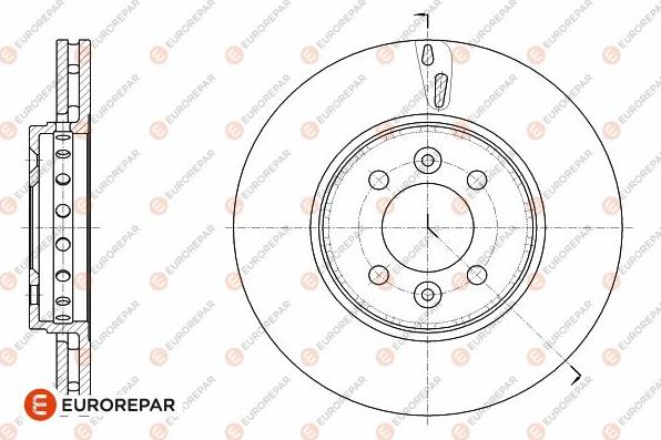 EUROREPAR 1642762380 - Гальмівний диск autocars.com.ua