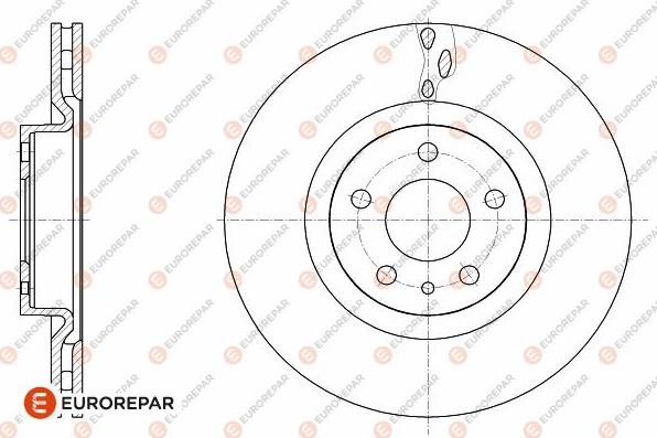 EUROREPAR 1642763080 - Тормозной диск avtokuzovplus.com.ua