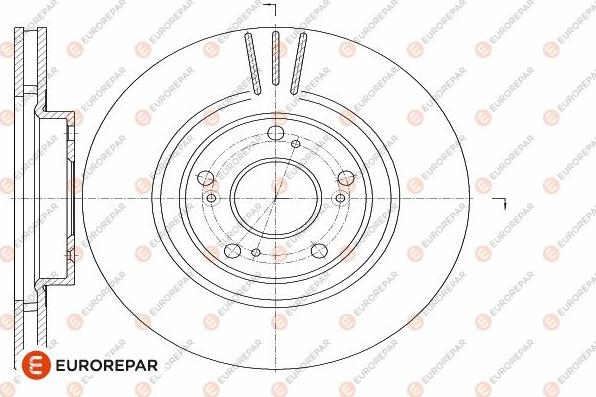 EUROREPAR 1642763180 - Гальмівний диск autocars.com.ua