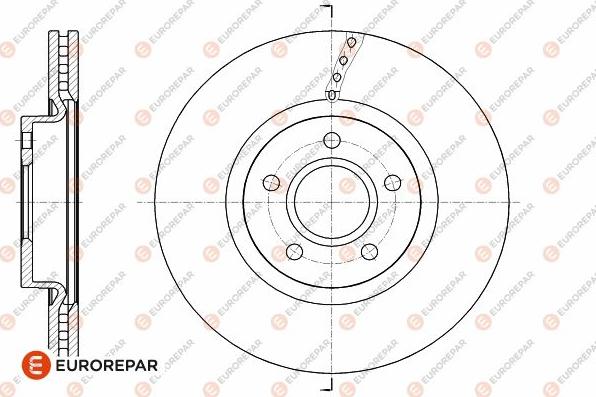 EUROREPAR 1642763380 - Тормозной диск avtokuzovplus.com.ua