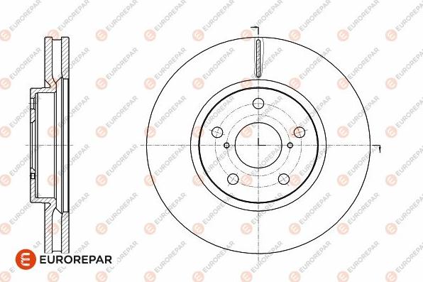 EUROREPAR 1642763880 - Тормозной диск avtokuzovplus.com.ua