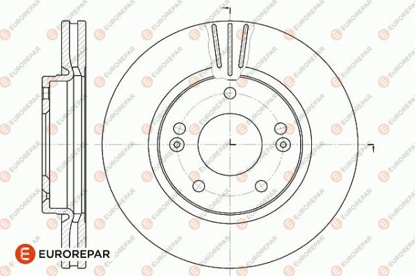 EUROREPAR 1642763980 - Тормозной диск avtokuzovplus.com.ua