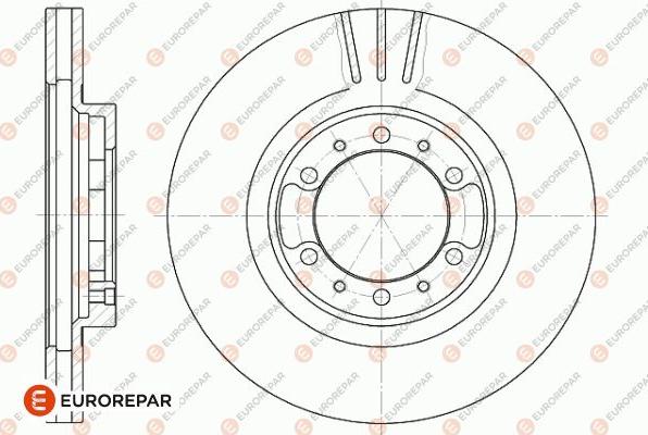 EUROREPAR 1642764180 - Тормозной диск avtokuzovplus.com.ua