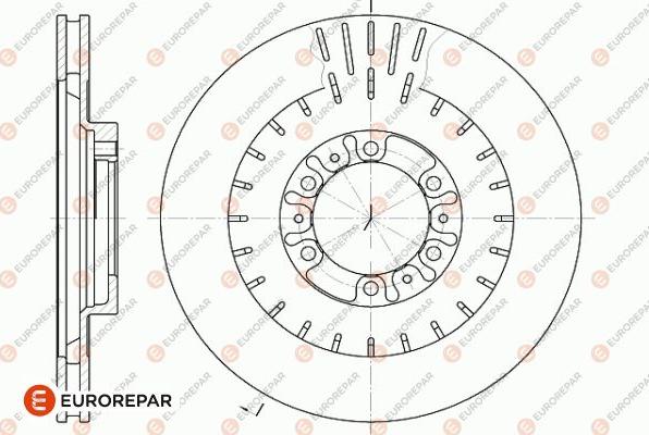 EUROREPAR 1642764280 - Гальмівний диск autocars.com.ua