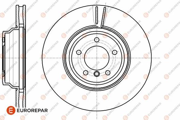 EUROREPAR 1642764580 - Гальмівний диск autocars.com.ua