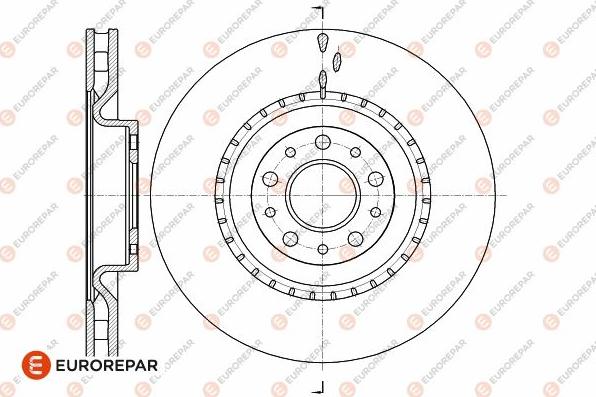 EUROREPAR 1642764680 - Гальмівний диск autocars.com.ua