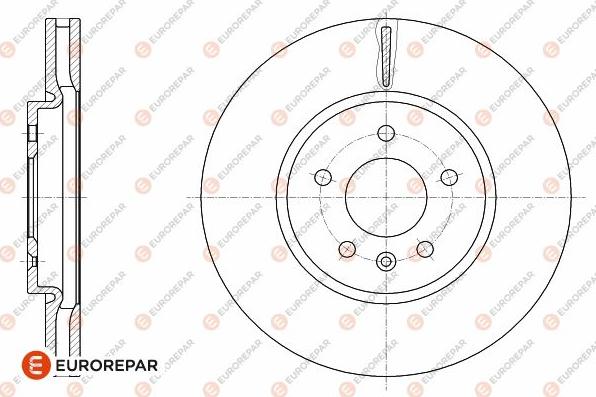 EUROREPAR 1642764880 - Гальмівний диск autocars.com.ua