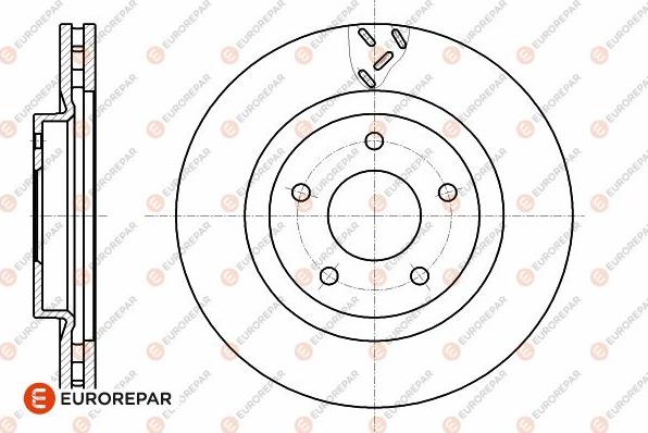 EUROREPAR 1642765280 - Гальмівний диск autocars.com.ua