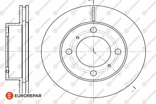 EUROREPAR 1642766380 - Тормозной диск avtokuzovplus.com.ua