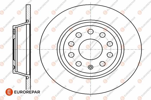 EUROREPAR 1642767780 - Тормозной диск avtokuzovplus.com.ua