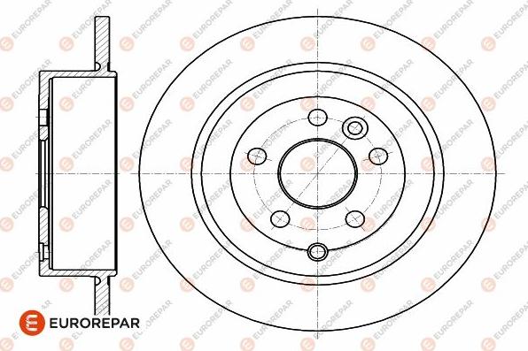 EUROREPAR 1642768080 - Тормозной диск avtokuzovplus.com.ua