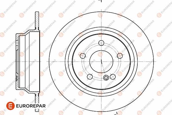 EUROREPAR 1642768280 - Тормозной диск avtokuzovplus.com.ua