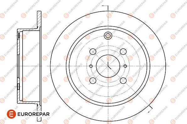 EUROREPAR 1642768380 - Гальмівний диск autocars.com.ua