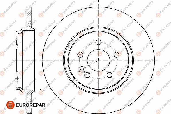 EUROREPAR 1642769180 - Тормозной диск avtokuzovplus.com.ua