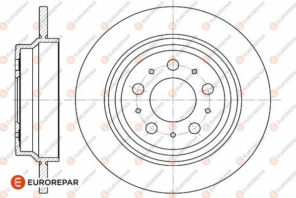 EUROREPAR 1642769980 - Тормозной диск avtokuzovplus.com.ua