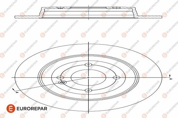 EUROREPAR 1642770080 - Тормозной диск avtokuzovplus.com.ua