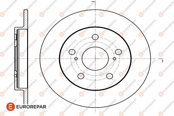 EUROREPAR 1642770380 - Тормозной диск avtokuzovplus.com.ua