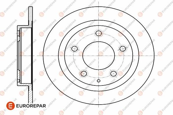 EUROREPAR 1642770480 - Тормозной диск avtokuzovplus.com.ua