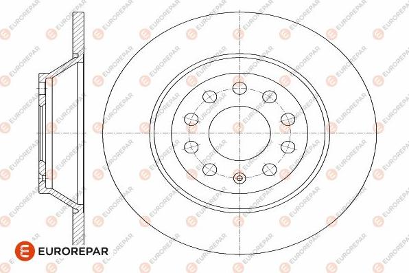 EUROREPAR 1642770680 - Тормозной диск avtokuzovplus.com.ua