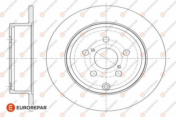 EUROREPAR 1642771380 - Гальмівний диск autocars.com.ua