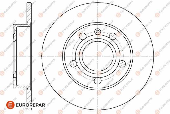 EUROREPAR 1642771680 - Гальмівний диск autocars.com.ua