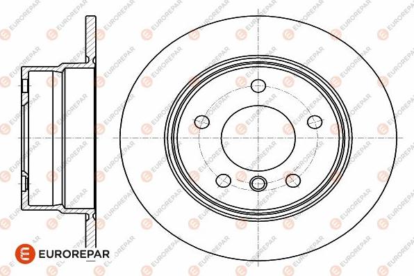 EUROREPAR 1642771980 - Гальмівний диск autocars.com.ua