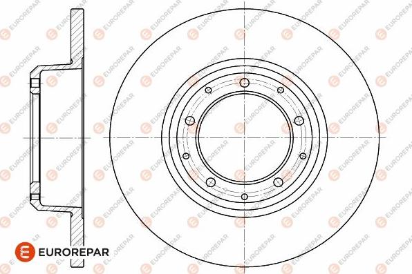 EUROREPAR 1642772580 - Тормозной диск avtokuzovplus.com.ua