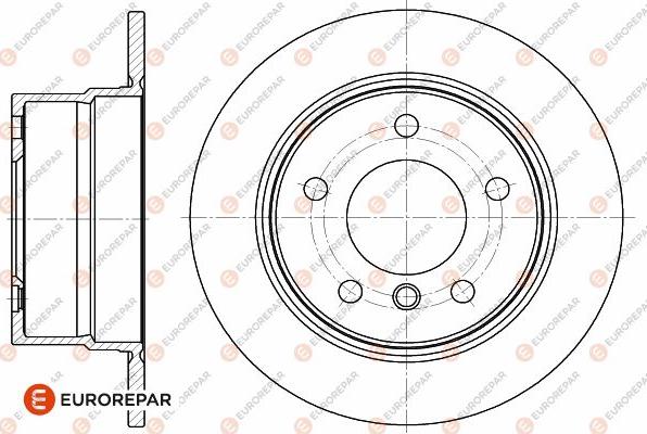 EUROREPAR 1642774280 - Гальмівний диск autocars.com.ua