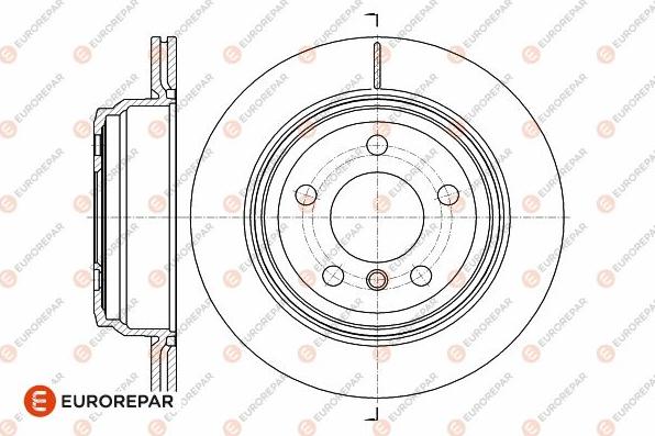 EUROREPAR 1642774380 - Гальмівний диск autocars.com.ua