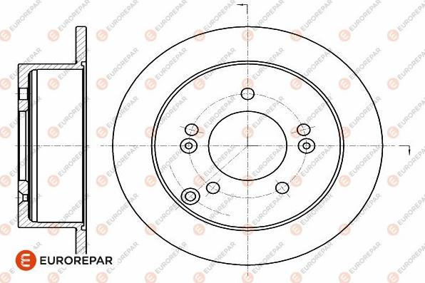 EUROREPAR 1642774780 - Гальмівний диск autocars.com.ua