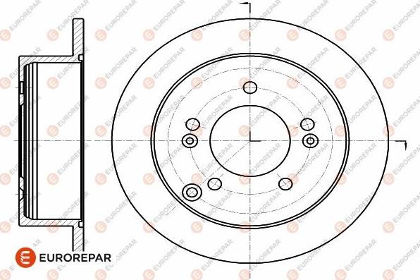 EUROREPAR 1642774980 - Тормозной диск avtokuzovplus.com.ua