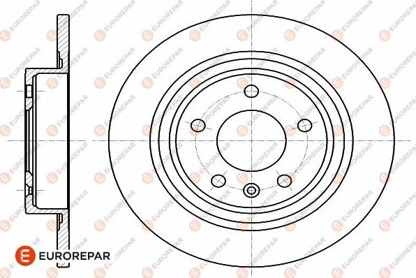 EUROREPAR 1642775080 - Тормозной диск avtokuzovplus.com.ua