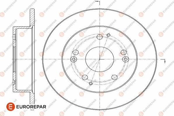 EUROREPAR 1642775380 - Гальмівний диск autocars.com.ua