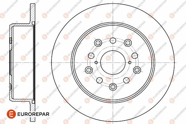 EUROREPAR 1642775980 - Тормозной диск avtokuzovplus.com.ua