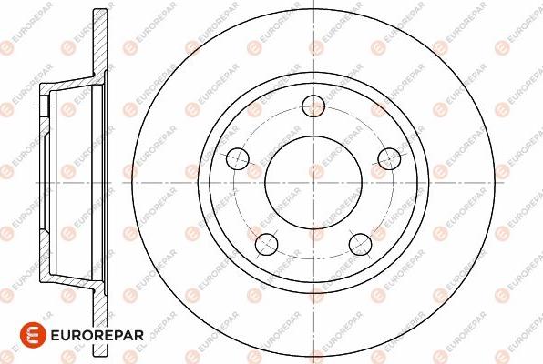 EUROREPAR 1642776180 - Гальмівний диск autocars.com.ua