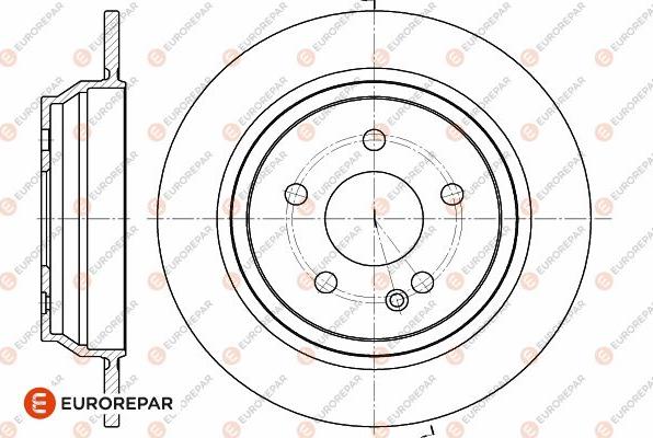 EUROREPAR 1642777280 - Гальмівний диск autocars.com.ua