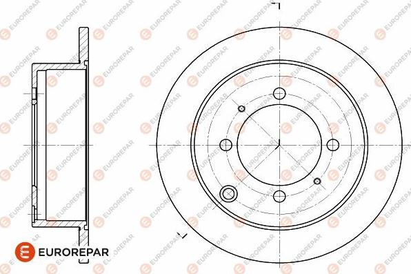 EUROREPAR 1642777880 - Гальмівний диск autocars.com.ua