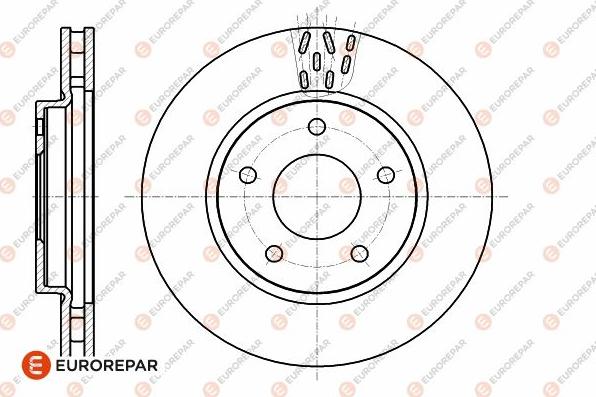 EUROREPAR 1642778280 - Тормозной диск autodnr.net