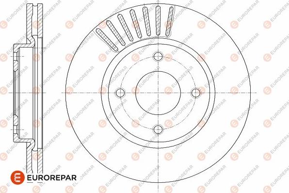 EUROREPAR 1642778380 - Тормозной диск avtokuzovplus.com.ua