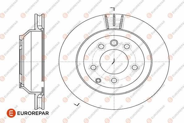 EUROREPAR 1642778480 - Гальмівний диск autocars.com.ua