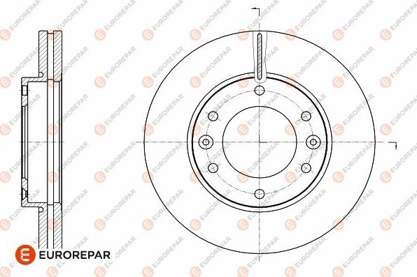 EUROREPAR 1642778580 - Тормозной диск avtokuzovplus.com.ua