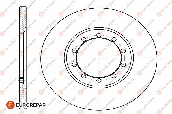 EUROREPAR 1642779580 - Тормозной диск avtokuzovplus.com.ua