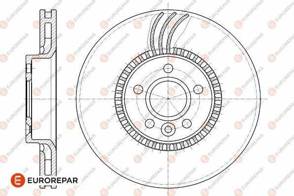 EUROREPAR 1642779680 - Гальмівний диск autocars.com.ua