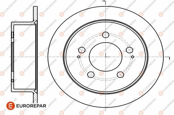 EUROREPAR 1642780780 - Тормозной диск avtokuzovplus.com.ua