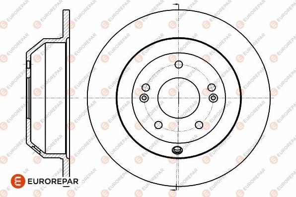 EUROREPAR 1642780980 - Гальмівний диск autocars.com.ua