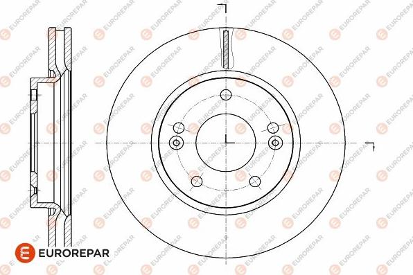 EUROREPAR 1642781180 - Тормозной диск avtokuzovplus.com.ua