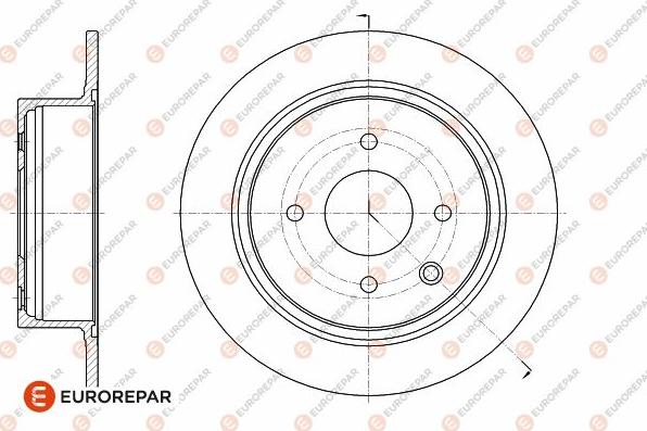 EUROREPAR 1642781480 - Гальмівний диск autocars.com.ua